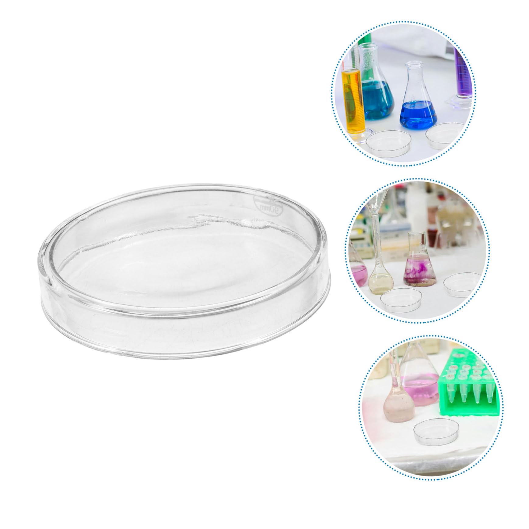 5 Placas De Petri Para Experimentos Científicos Placa De Laboratorio Transparente