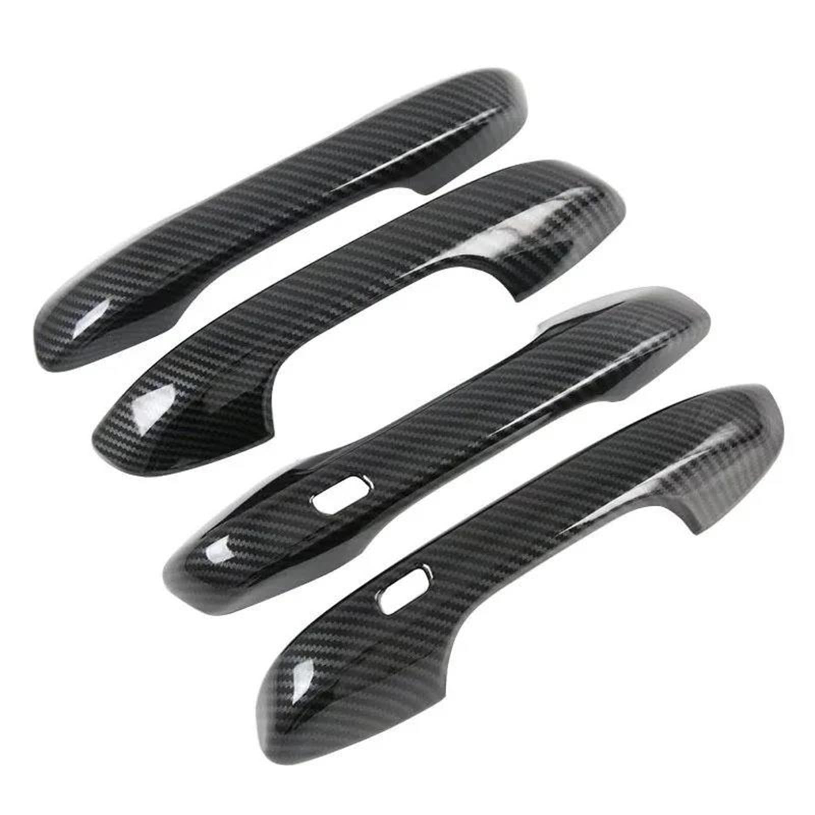 Zapora Carbon Handle Covers Sticker Carbon Fiber Chrome Car Door Handle Bowl Cover Trim Sticker Styling Accessories For Kia For Sorento For Mq4 2021-2026(Carbon Handle)