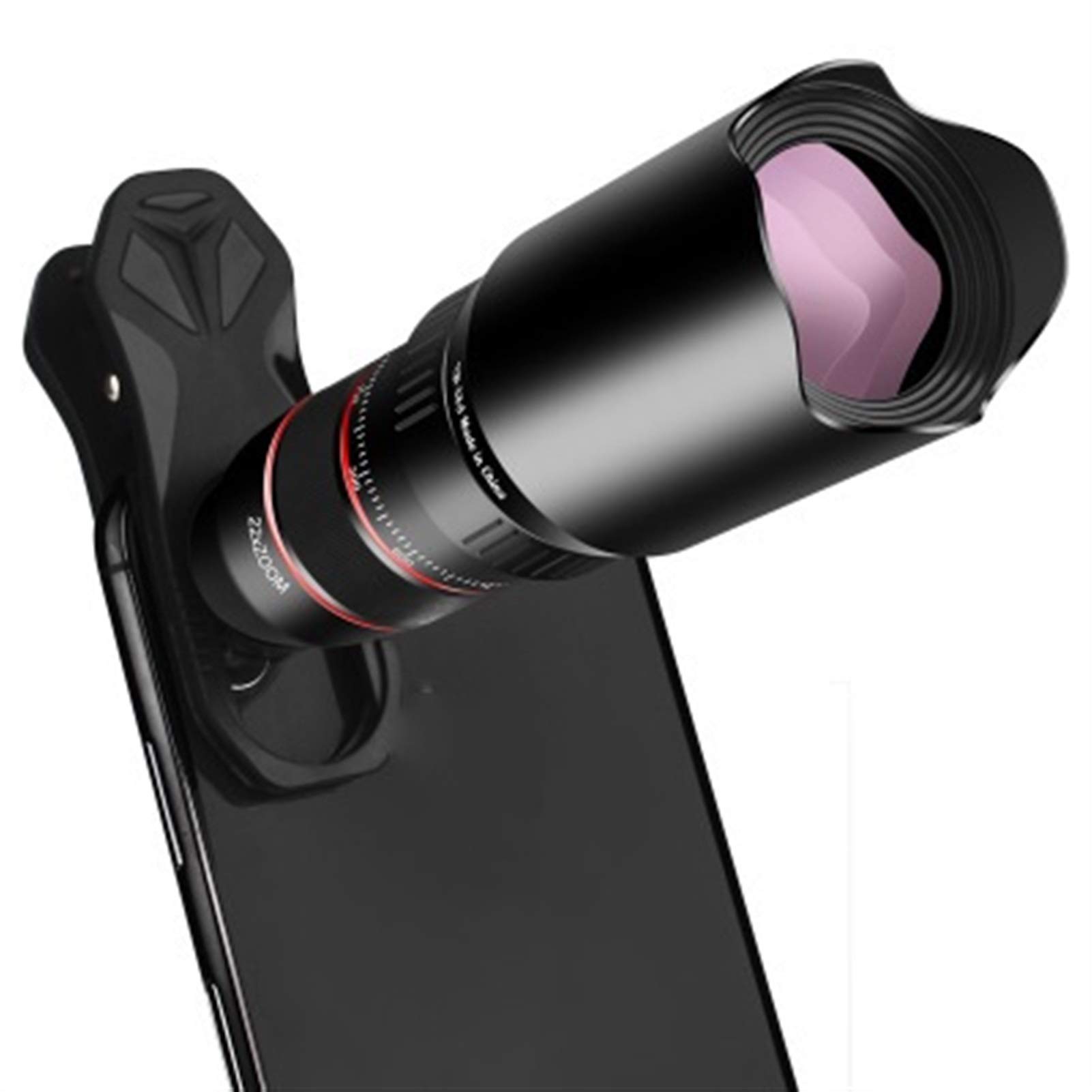 Tragbares Monokular, 22-Fach-Monokular-Teleskop für Erwachsene, Dual-Fokus-Teleskop für schwache Lichtverhältnisse, Monokular-Surround-View-System mit