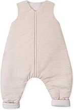 Julius Zöllner Sleepsuit Jumper Lined Muslin 2.5 TOG Size 80 100% Cotton Muslin Oeko-Tex Standard 100 Sand