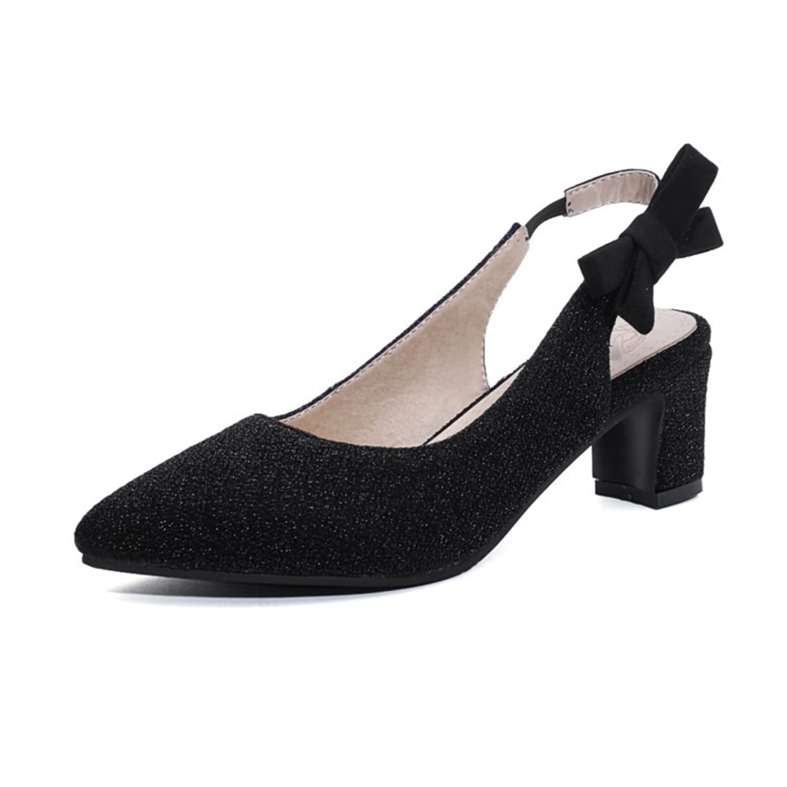 5.5CM Scarpe da Sposa Glitter Toe Lace Up Tacchi Alti Sexy Ankle Strap Tacchi Alti Bridal Party Work Dress Shoes
