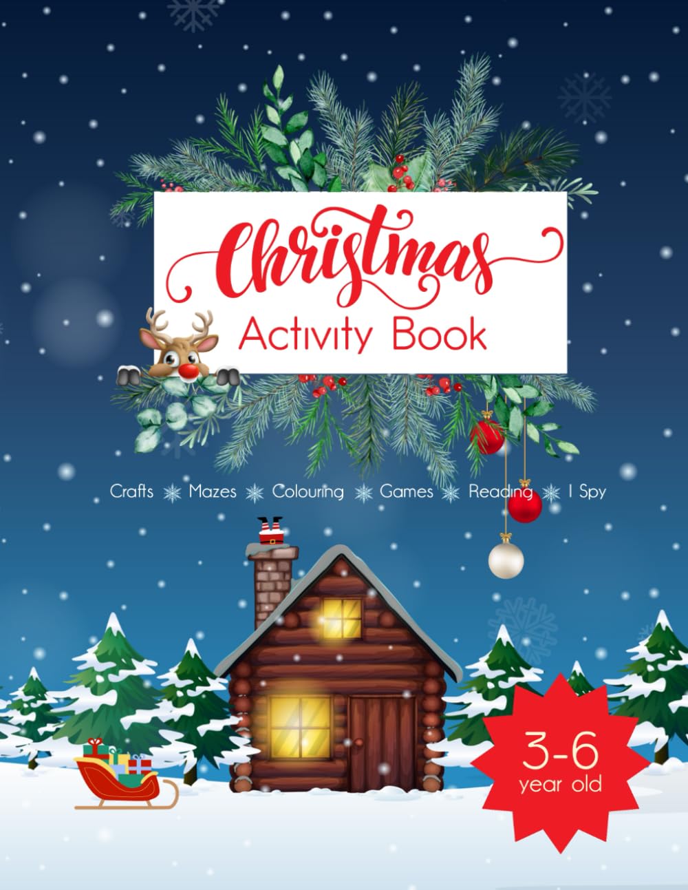 Christmas Activity book for 3-6 year old. (Creative Kids Activity books)