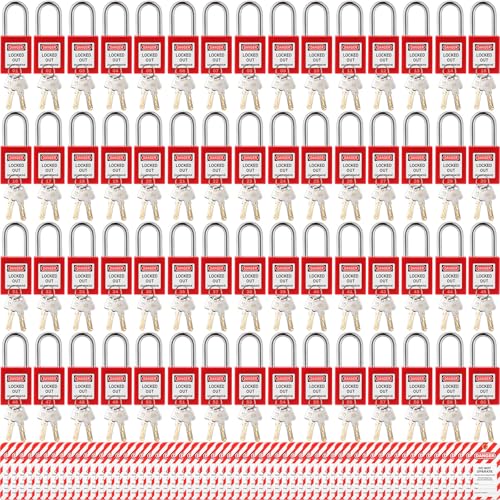 MorningRo Lockout Tagout Locks with Tags (60 Set)