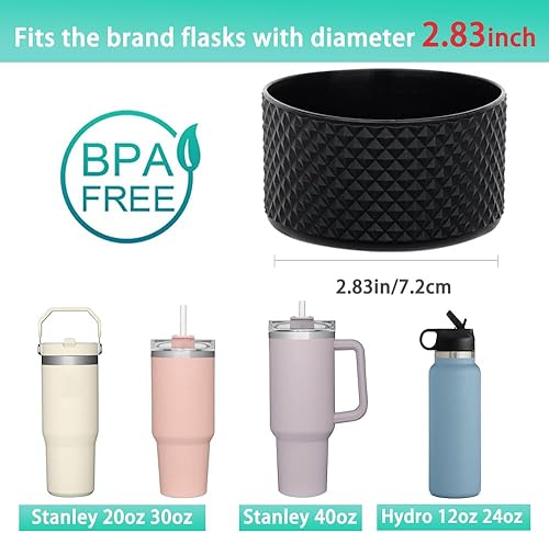 Miniatura 2 de 2 fundas protectoras de vaso para Stanley Quencher Adventure de 40 onzas y Stanley IceFlow de 20 onzas 30 onzas y compatible con botella de agua