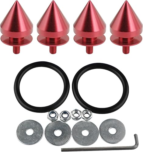 15 refuerzos modificados para parachoques para automóvil, 0.9 x 0.9 pulgadas, accesorios de cierre de metal impermeables con arandela de goma,