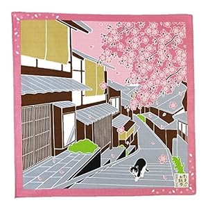 Tamanoosanpo Furoshiki Reise-Katze Sakura