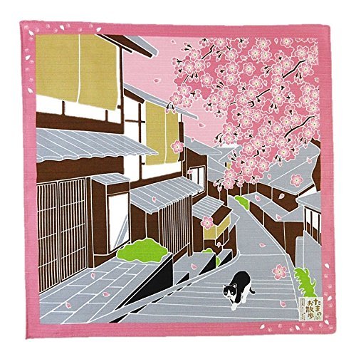 Tamanoosanpo Furoshiki Reise-Katze Sakura