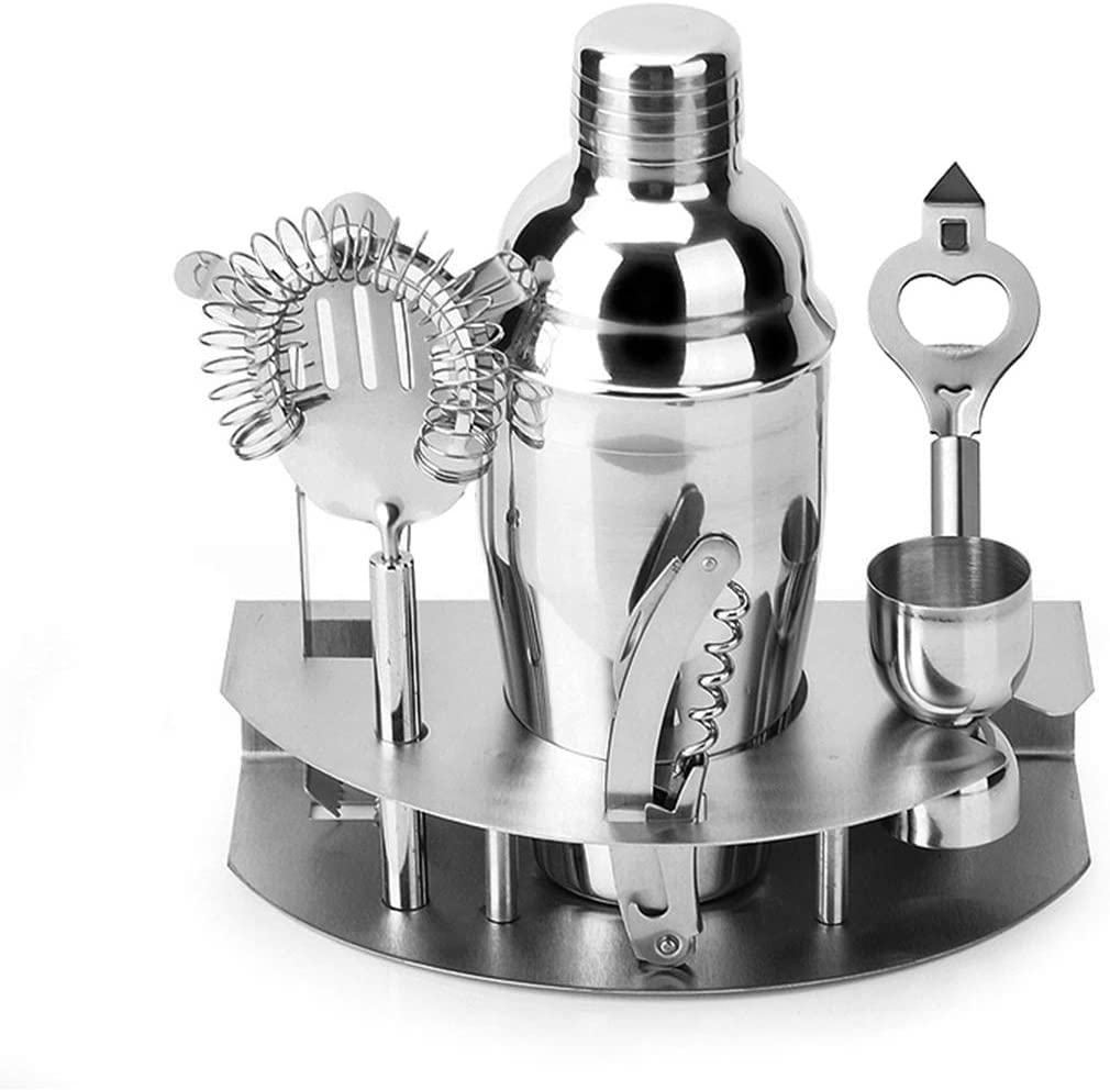 Ensemble d'outils de Bar, kit de Barman, Ensemble de fête 7 pièces – Mélangeur de Boissons élégant, équilibré, Robuste, kit de Barman et Accessoires de Barman for Bars à Domicile