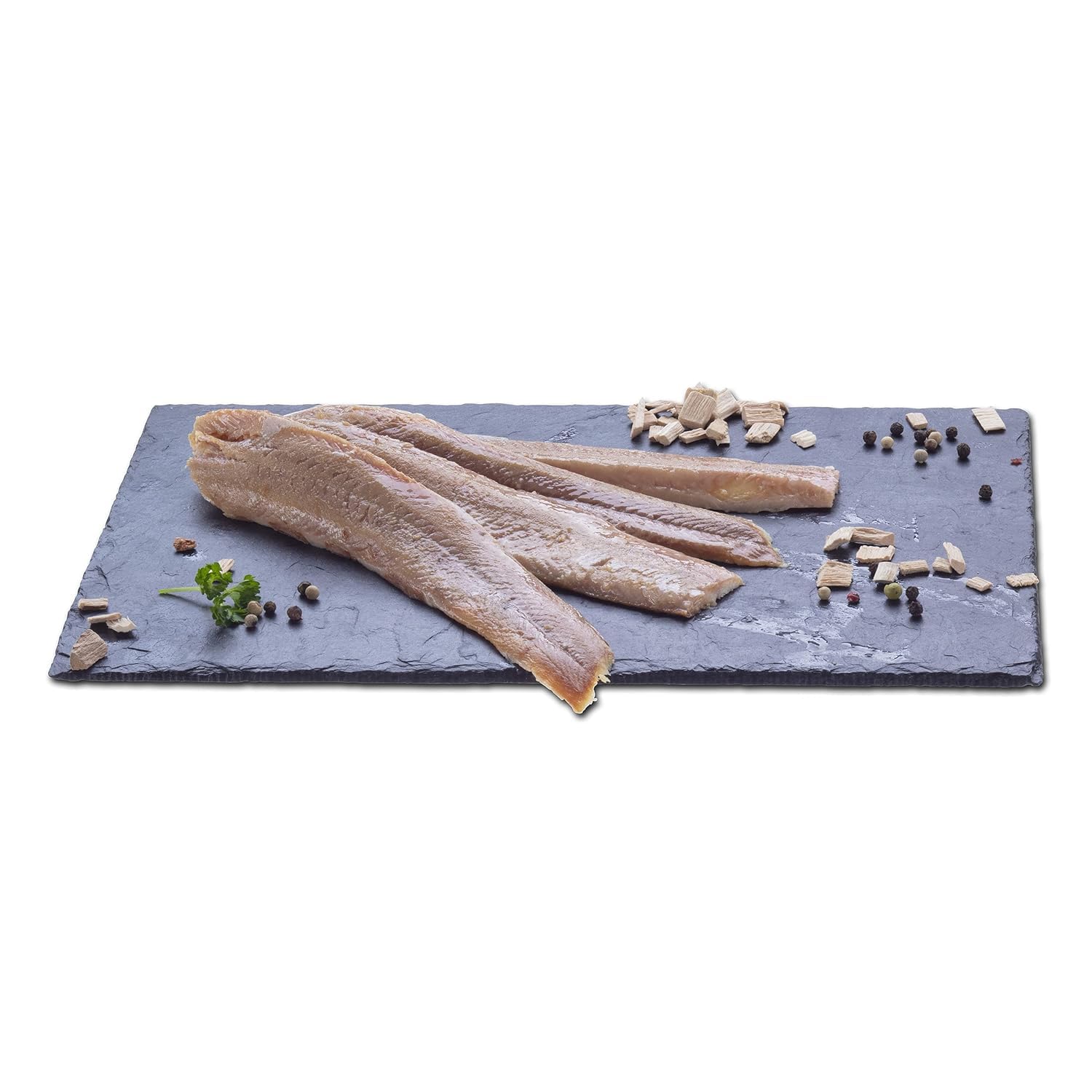 GreetFish Filet vom Räucheraal (ohne Haut), über Buchenrauch geräuchert, Aal grätenfrei filetiert, 200g