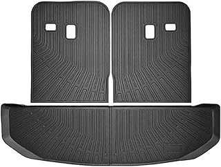 Tapis De Sol Pour Kia Pour Sorento (2021-2025) - Revêtement De Coffre/dossier En TPE - Véhicules Hybrides Rechargeables Et Hybrides Rechargeables Tapis De Voiture(Noir 3,7 places)