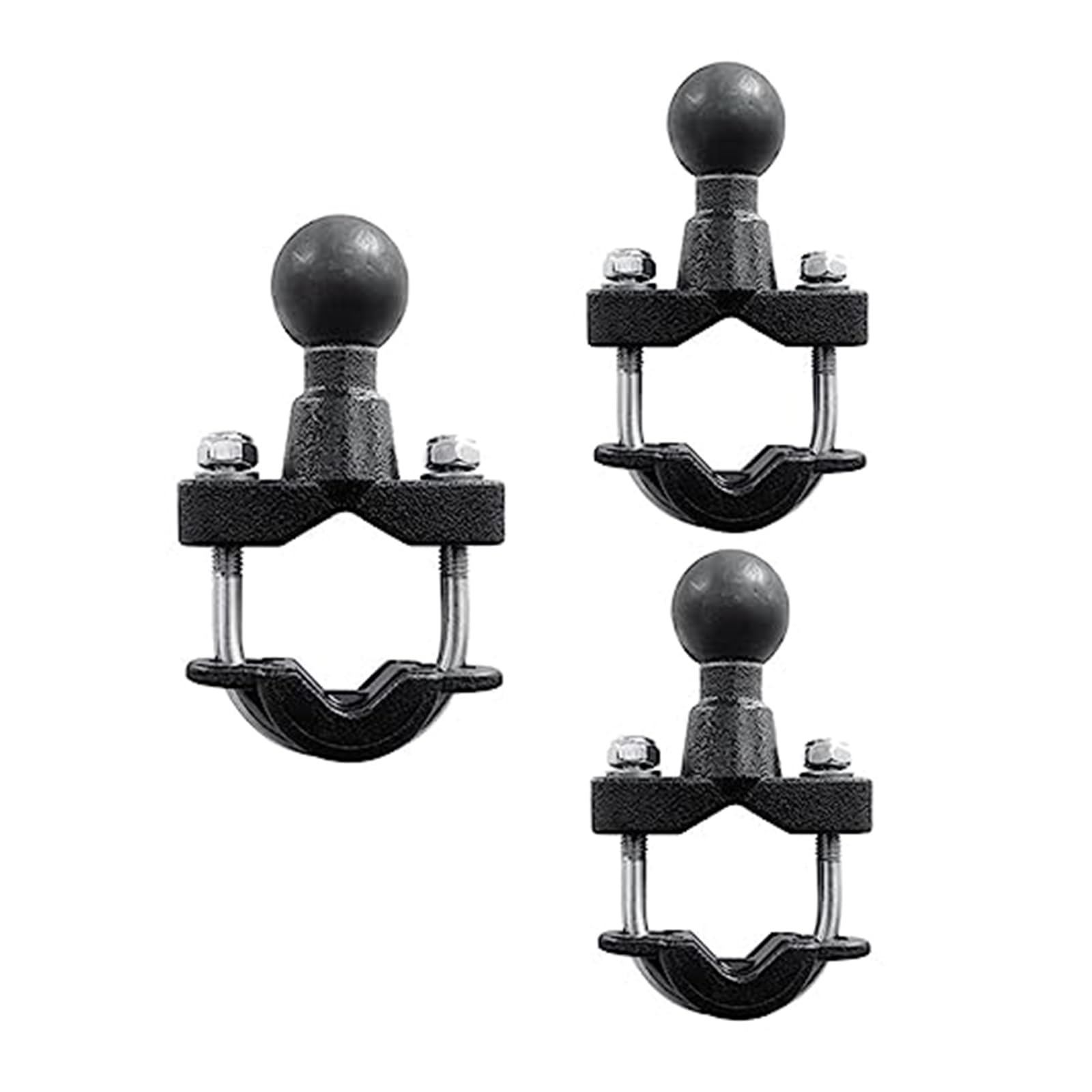 Supporto per manubrio con base a U 3X, larghezza 37 mm, con sfera da 1 pollice per il lavoro GPS per supporti Supporto piastra navigazione