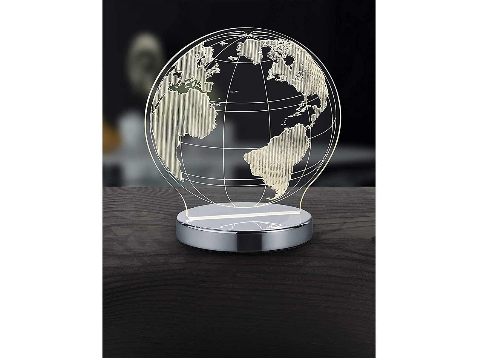 Reality Leuchten Jeff R59151106 - Lampada Da Tavolo a LED, in Metallo