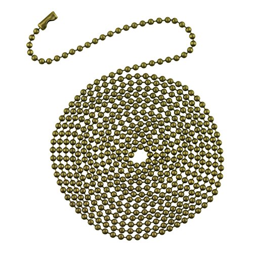 Image of Westinghouse 7710900 12' Beaded Chain with Connector and Antique Brass Finish