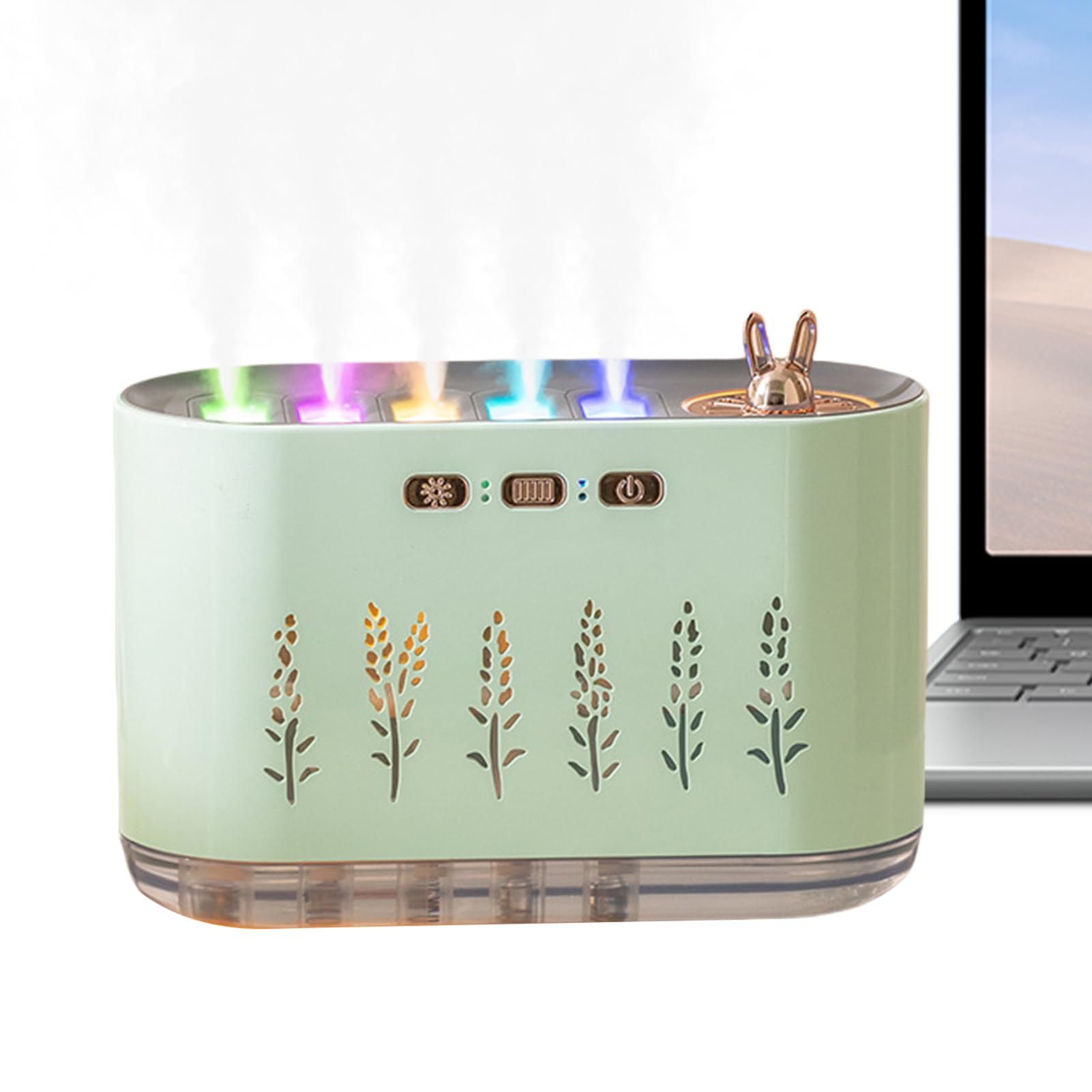 Umidificatori Per Camera Da Funzione Aromaterapia Grande Capacità Serbatoio | Umidificatore Da Scrivania A Fredda Con 7 Colorate Depuratore D'Aria Regolabile Per Aria Secca Invernale