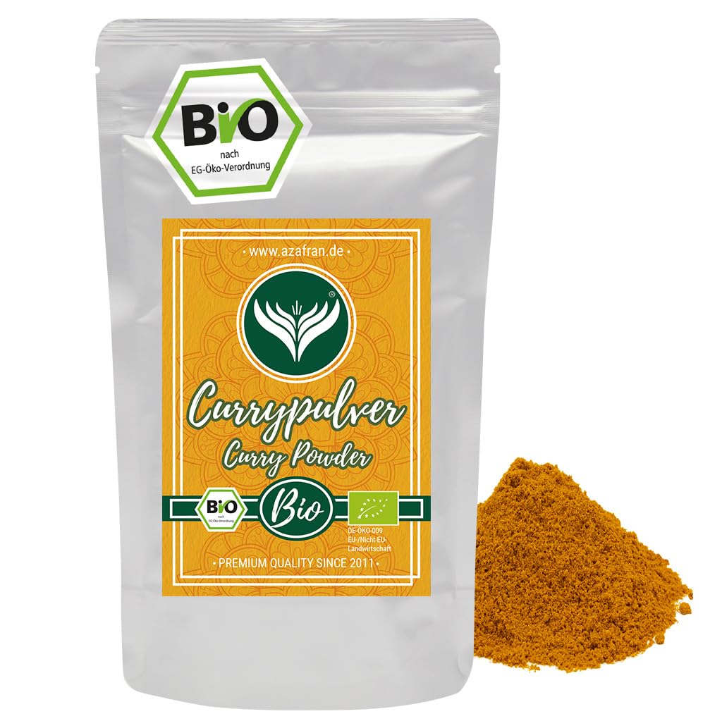 Azafran BIO Curry - Currypulver indisch (mild) Madras Richtung 500g