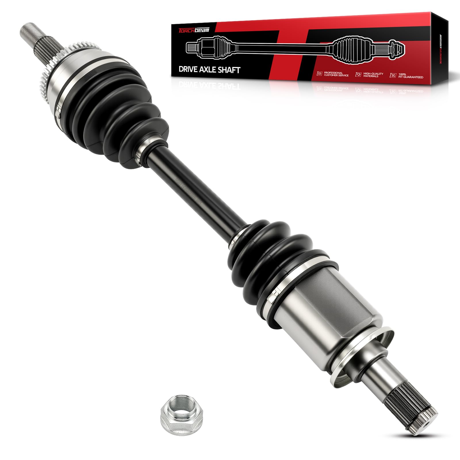 Torchbeam CV Axle Shaft Assembly Compatible with 2006-2013 R-a-n-g-e Rover Sport, 2005-2009 LR3, 2010-2013 LR4, Front Left CV Axle 66-9287