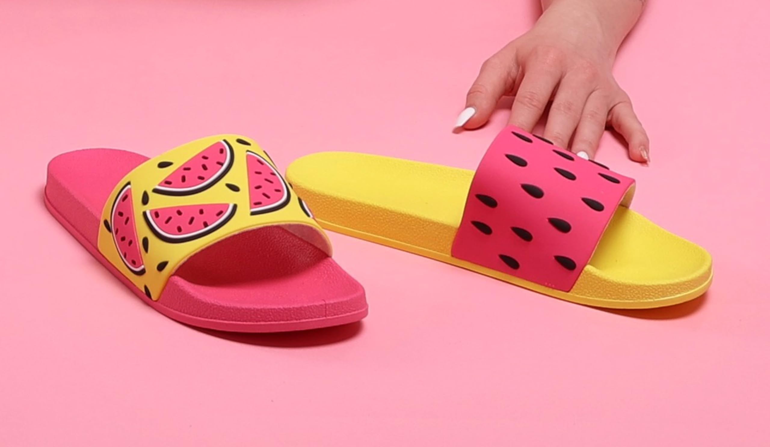 Dedoles Ciabatte & Pantofole Donna Uomo & Bambini Sandali per Spiaggia e Piscina con tanti Design Patatine Fiori Volpe Lama Nuvole Ketchup Regalo