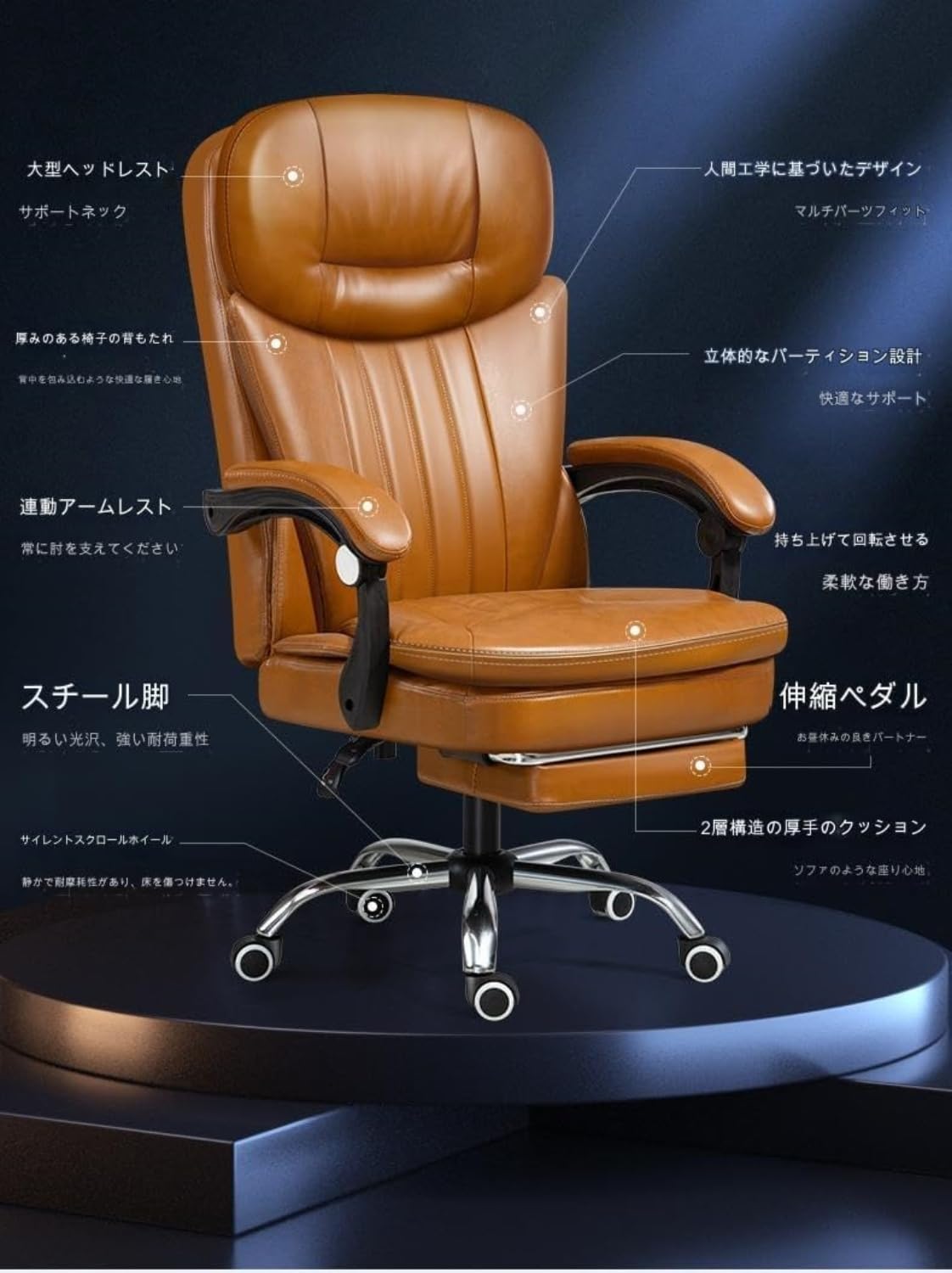 Amazon.co.jp: Benjiu 事務用椅子 オフィスチェア 社長椅子 ソファ 