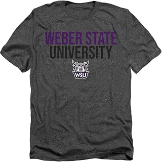 Weber State University Official Stacked Unisex Adult T Shirt