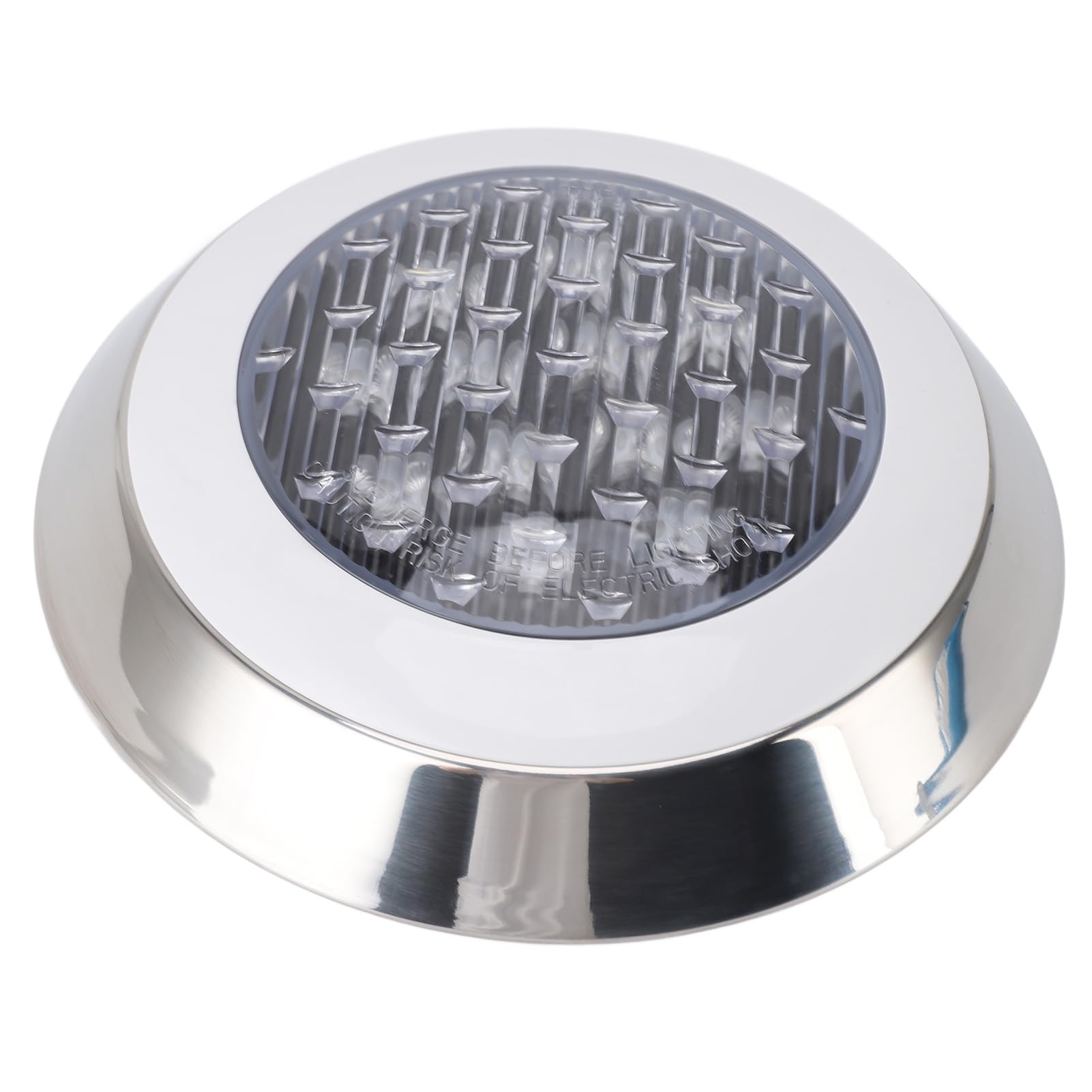 Ejoyous Tauchbare Poolleuchte, ABS-Unterwasser-Poolleuchten, 24 V, warmweiß, 3000 K, wasserdichte LED für Pool, Teich, Bad, Spa, Dekorative Beleuchtung (12W)