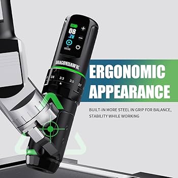 Amazon | Dragonhawk L3 タトゥーマシンキット - ワイヤレス/有線両用