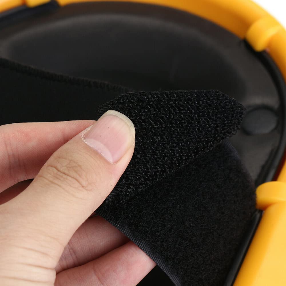 Lot de 2 genouillères robustes pour le travail - Avec roulettes - Capacité de rotation à 360 degrés - Sans soulever - Antidérapantes - Avec sangles réglables