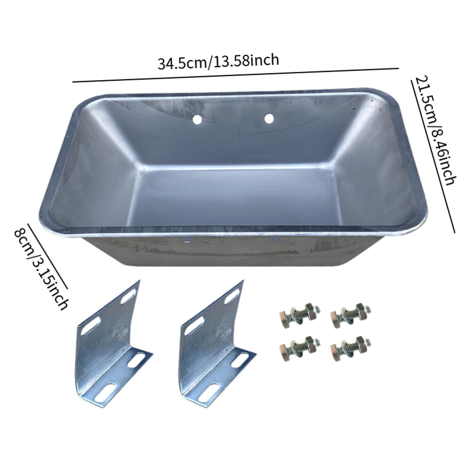Mangiatoia per Maiali Accessorio per Suini Bacino per Bestiame Ciotola per Allevamento in Acciaio Inox Adatta per Animali da Allevamento Uso Quotidian, Style a