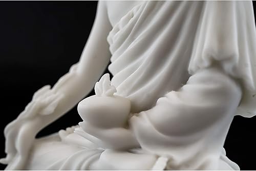 Vista 13 de Top Collection Estatua de Buda de la medicina, escultura de Buda de curación en bronce fundido en frío de primera calidad, figura coleccionable