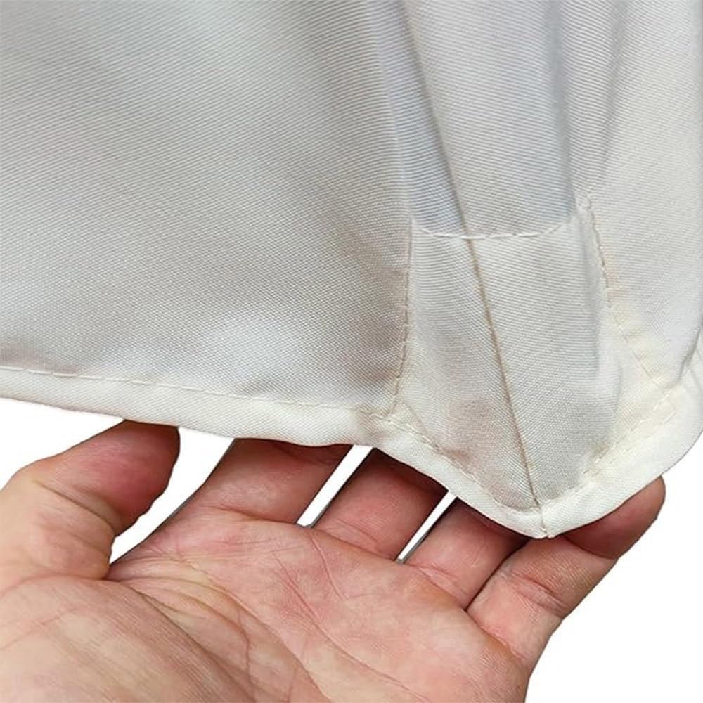 Toile De Demi-Parasol 5 Baleines Auvent De Parasol De Remplacement Housse De Rechange pour Parasol Demi-Rond 2.7m 3.0m Dessus De Parapluie(Beige,10ft/3.0m)