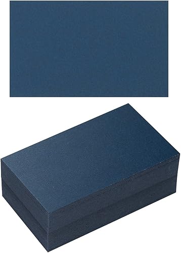 Miniatura 8 de Paquete de 100 tarjetas de papel grueso en blanco para invitaciones, tarjetas de felicitación, postales, fotos, papel grueso de 250 GSM (negro, 2 x