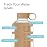 purifyou 40oz / 32oz / 22oz / 12oz Borosilicate Glass Water Bottle with Time & Volume Markers, Silicone Sleeve, Stainless Steel Lid | Reusable Glass Bottle for Water & Juice (40oz Iced Coffee)