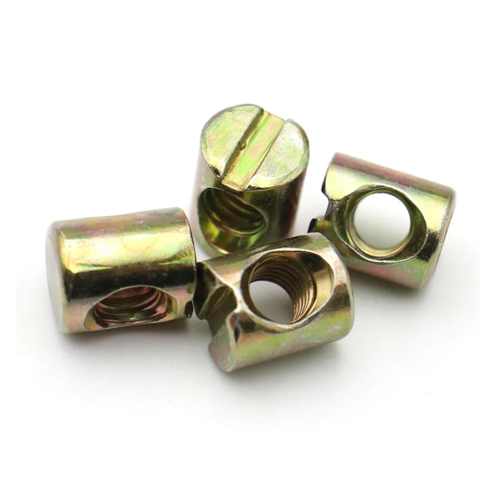 Nakrętki cylindryczne do mebli, Śruby z kołkami krzyżowymi Osadzone nakrętki z młotkiem Ocynkowane M6/M8 Opakowanie 6/12 szt.(12pcs,M8x17mm)