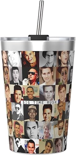 Miniatura 1 de Big Music Time Music Rush - Vaso de acero inoxidable con aislamiento al vacío, taza de café de viaje, 12 onzas