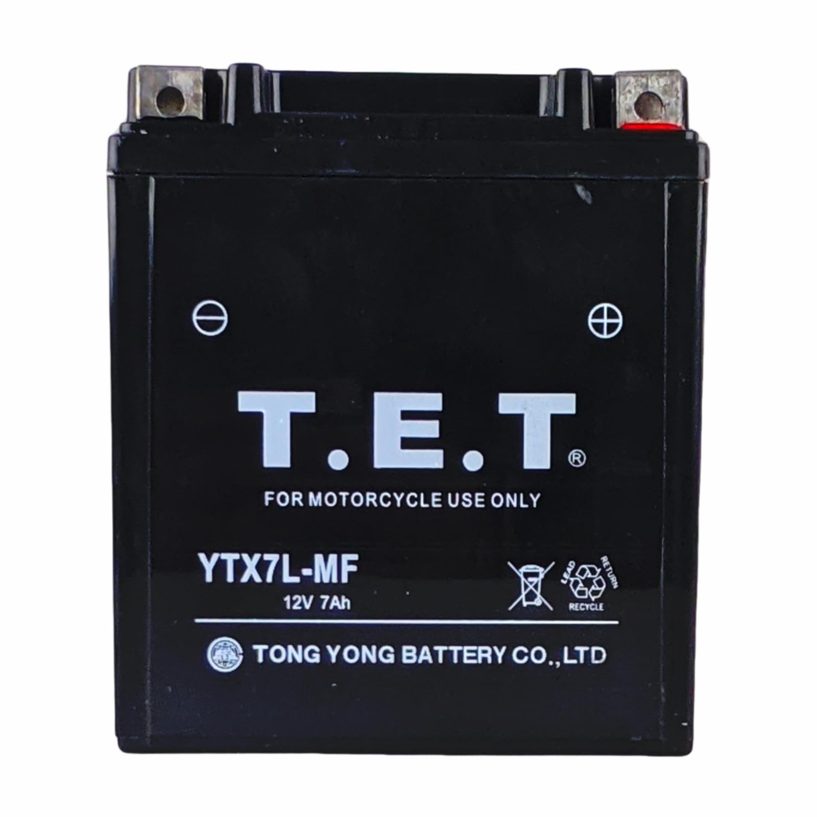 RedCap 12V 7AH YTX7L-BS Sealed AGM Battery Compatible with CB250 CB300F CBR250R Kawasaki Ninja EX250 KLX140 KFX450R KLX250S Yamaha YZF-R3 XT225