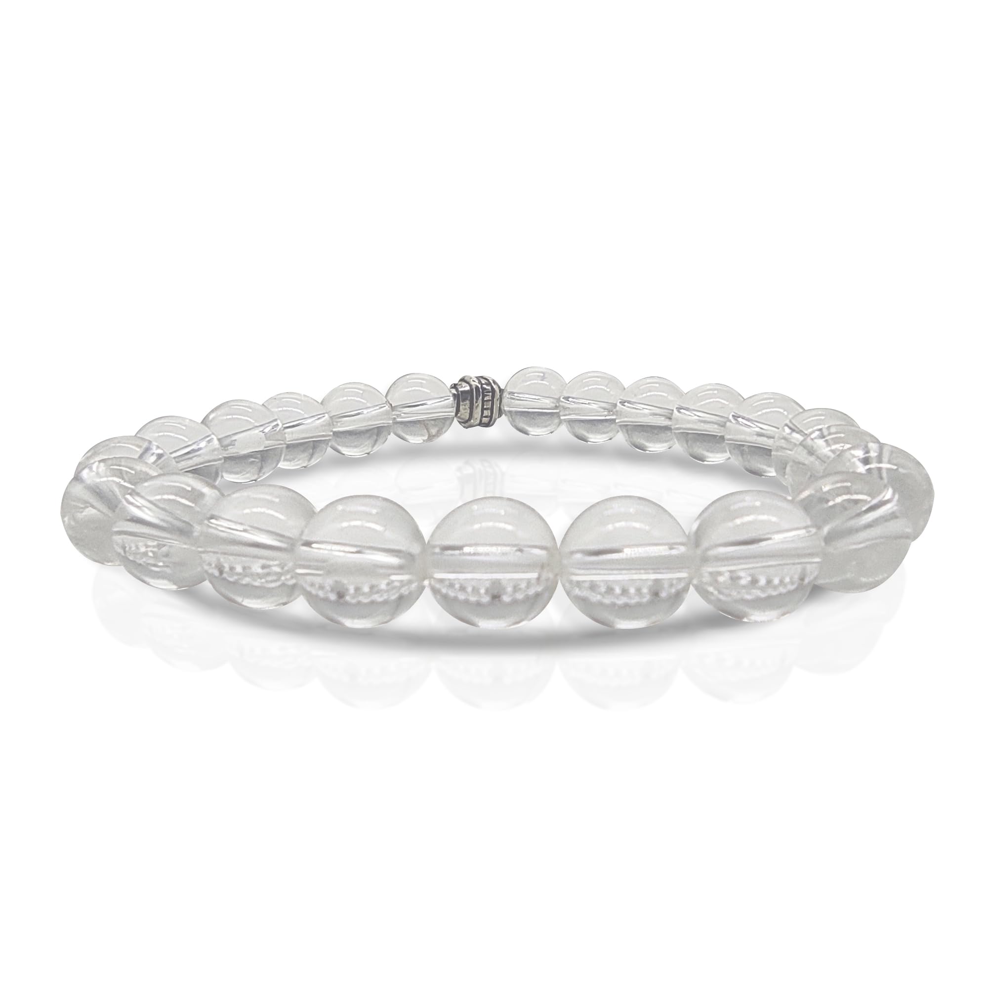 Celestial Crystals NATURAL CLEAR QUARTZ CRYSTAL STONE BRACELET FOR MEN AND WOMEN | SPHATIK BRACELET | FOCUS | CLARITY | BEAD 8 MM | LAB CERTIFIED STONES | GIFT | UNISEX (B0CQG11YPT) Amazon Price History, Amazon Price Tracker