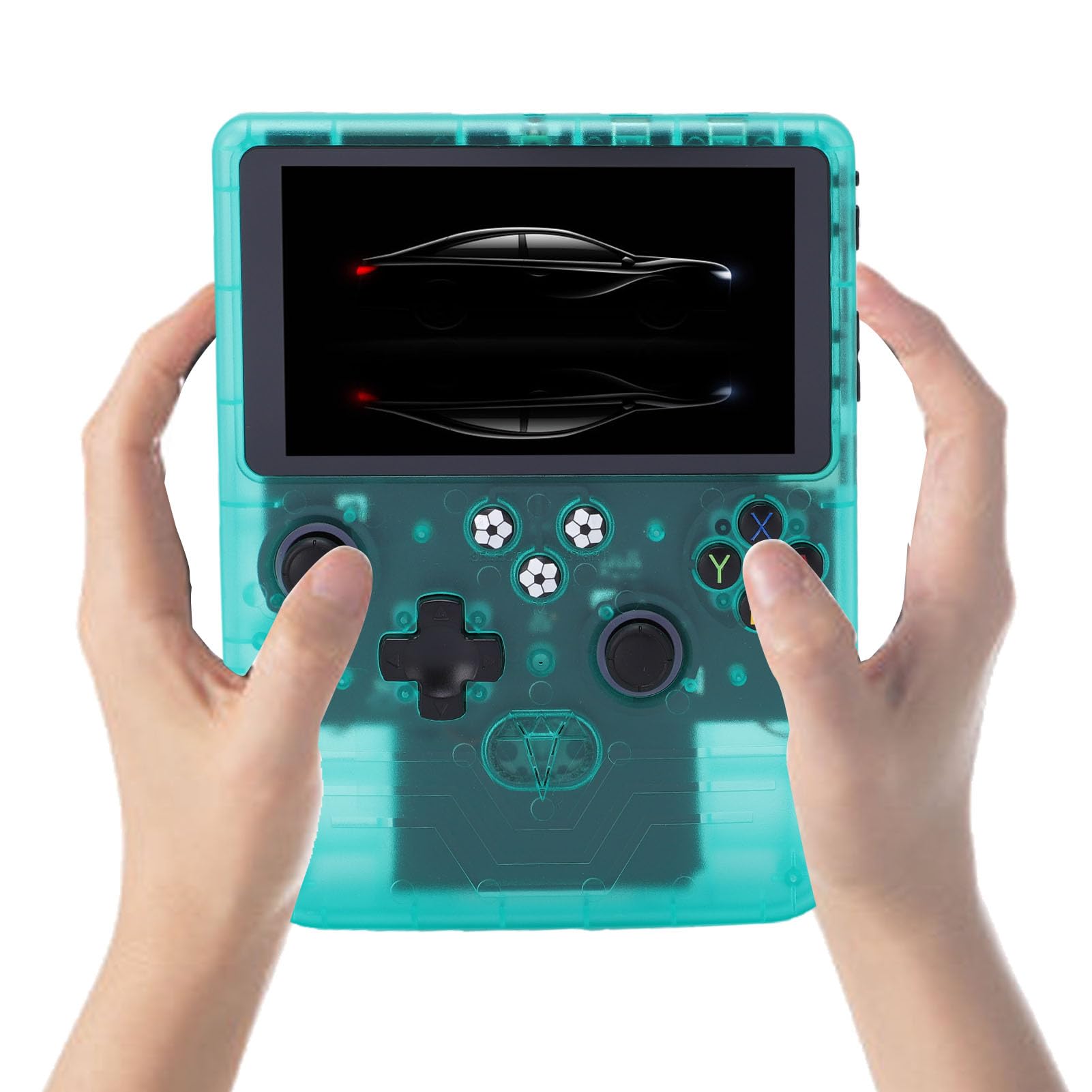 Wakects Console di Gioco Portatile, Console di Gioco retrò con Schermo HD da 6 Pollici, Doppi Joystick RGB, Memoria da 128 GB, Batteria da 6000 MAh, Dispositivo di Portatile per Viaggi e in Famiglia