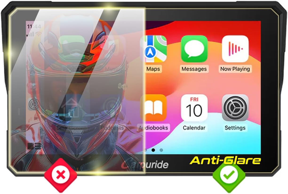 IPG Anti-Glare Made for Carpuride W702BS 7 Inch BMW Motorcycle CarPlay Display Matte Finish Screen Protector Film, Perfect for Outdoor Use for w702bs.AnGl
