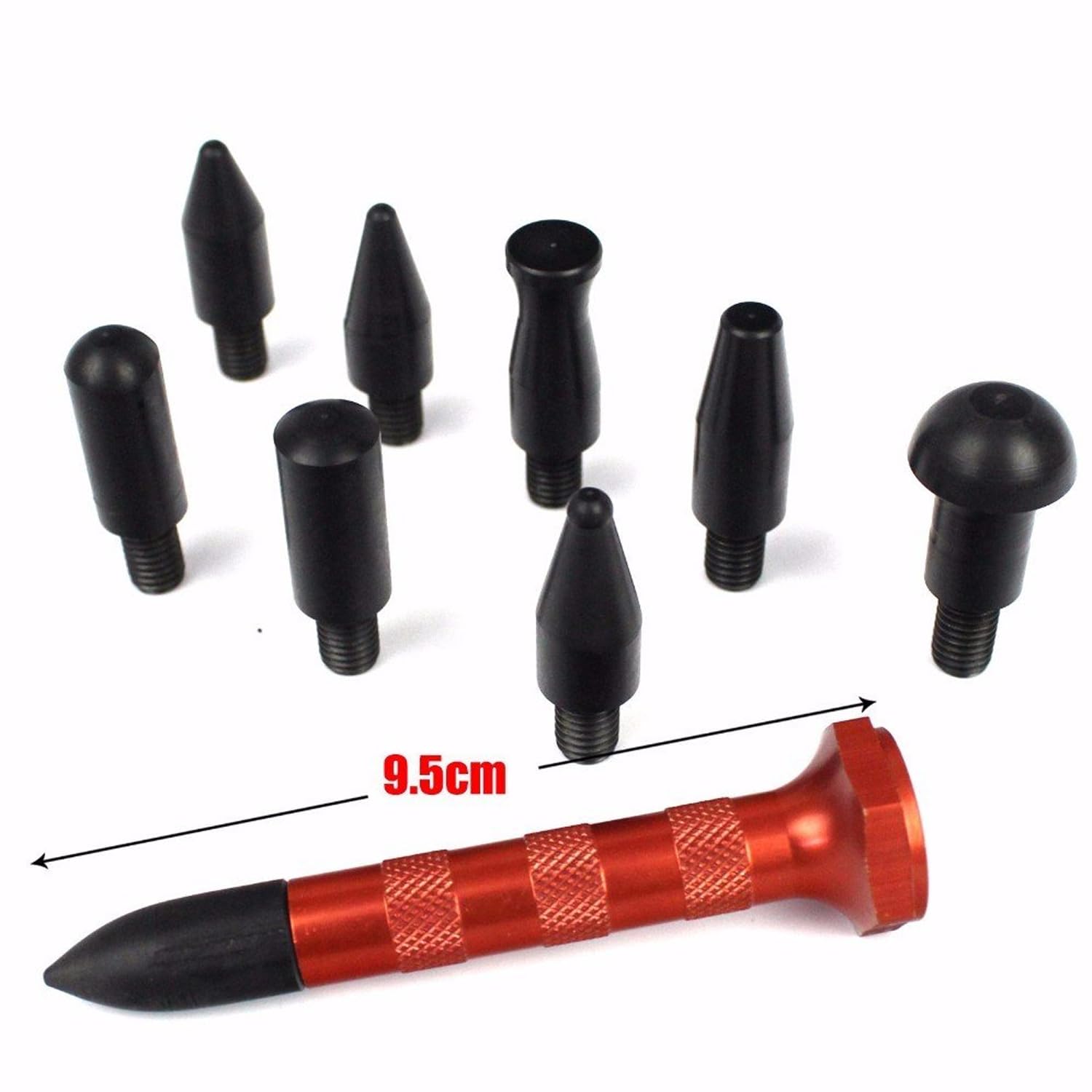Dent Removal Tool Kit, 16 Dent Repair Hooks Push and Pull Rod, Hail Damage Removal Tools with Hammer Airbag Leveling Pen for Most Cars and Trucks