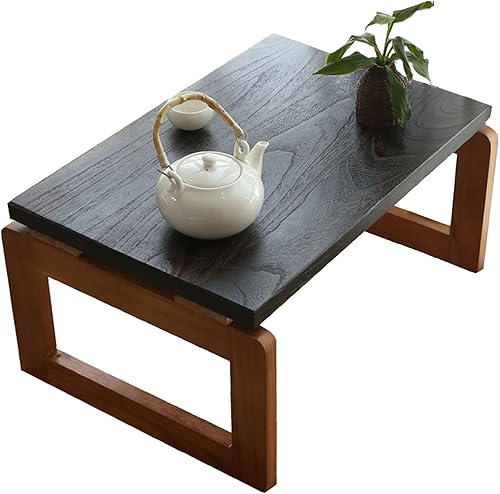 Miniatura 6 de Mesa de centro plegable de madera Flodable para computadora portátil, mesa de té baja Mesa de picnic de té, mesa de centro plegable de madera
