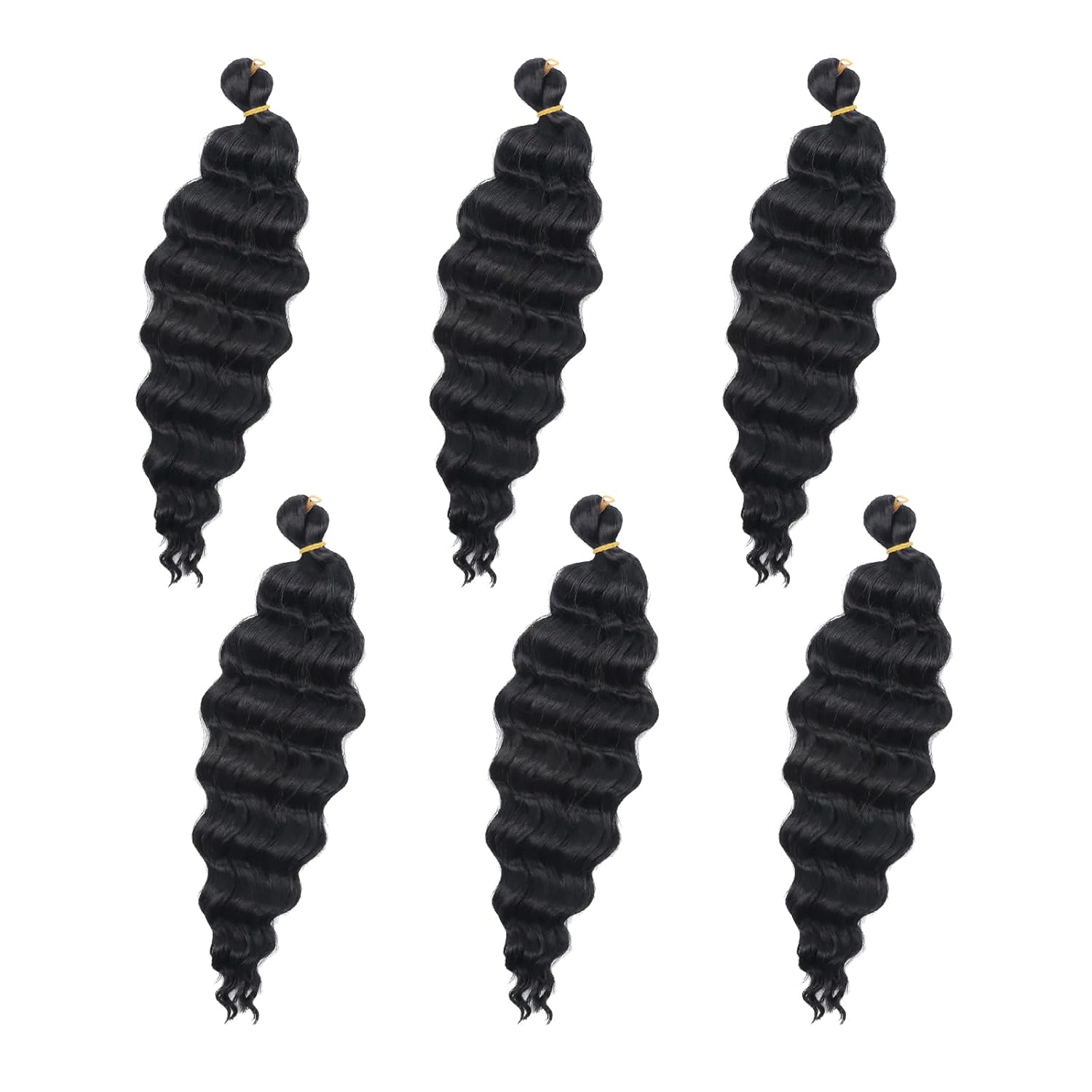 Braiding Hair 14 Inch Ocean Wave Crochet Hair Deep Wave Bundles Water Wave Crochet