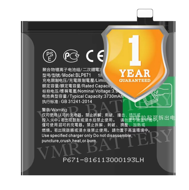 Image of Original BLP671 Battery Compatible for Oppo Find X (CPH1871, PAFM00) - (3730mAh) - 1 Year Warranty K7
