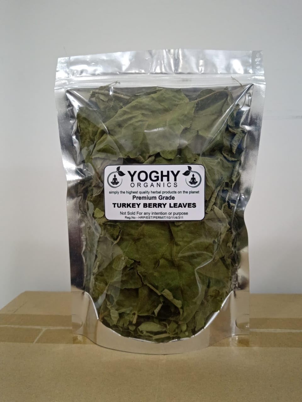 Turkey Berry Leaves Dried, 100 Count, Pure Grade A Quality