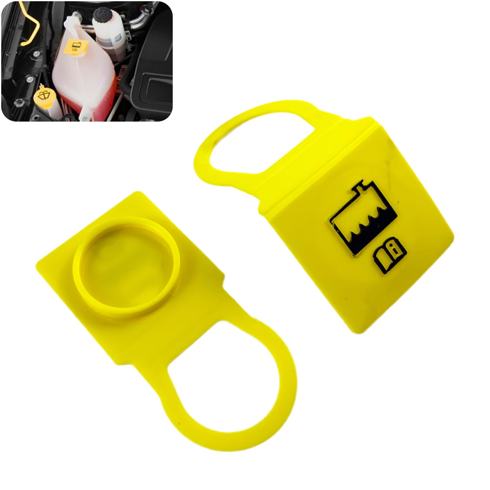 Amazon.com: CEYHTLY 55111074AA Engine Coolant Reservoir Cap 2PCS