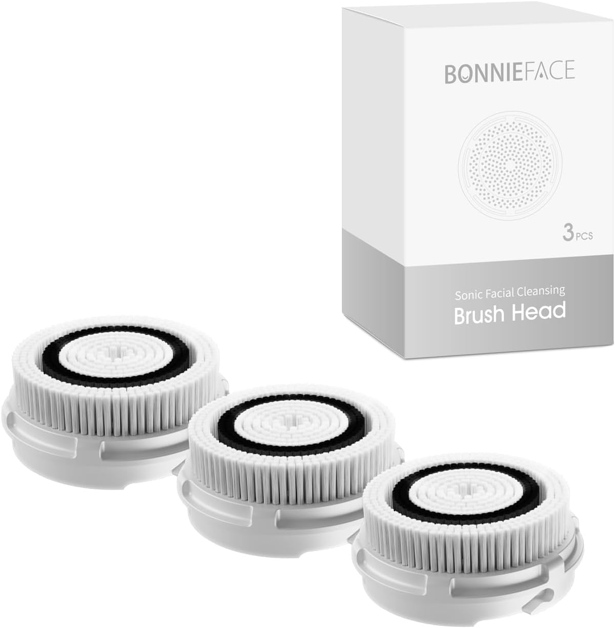 BF-1119 Sonic Facial Cleansing Brush Heads, Face Cleansing Brush Head Replacement – Luxurious Soft Bristle and Professional Dupont Bristle Options, Pack of 3 (Professional Dupont Bristle) BF-1119 Sonic Facial Cleansing Brush Heads, Face Cleansing Brush Head Replacement – Luxurious Soft Bristle and Professional Dupont Bristle Options, Pack of 3 (Professional Dupont Bristle)