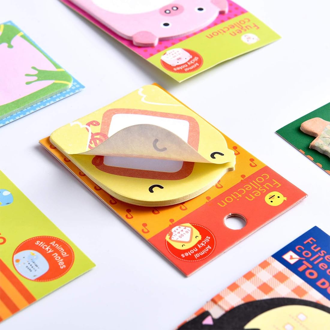 EIYVPRA 6 libri 18 pacchetti di Blocchetti Memo Adesivi, note appiccicose colorate dei cartoni animati, note appiccicose, piccole note per l'ufficio, Fogli Gadget Compleanno Bambini, Mini Note Adesive