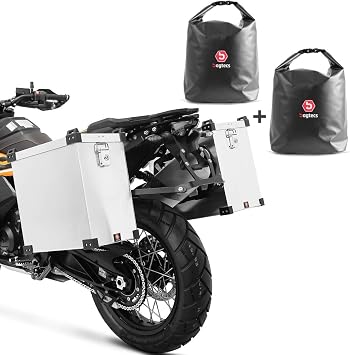 Set Maletas Laterales Aluminio Moto Bagtecs Namib 2x35l + Bolsas Interiores  : Amazon.es: Coche y moto