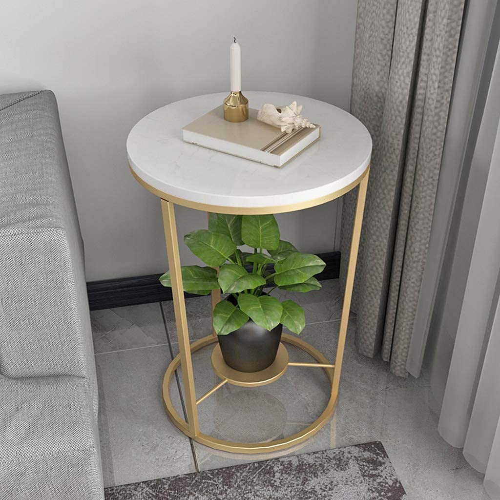 Meuble de décoration intérieure haut de gamme avec table d'appoint en marbre