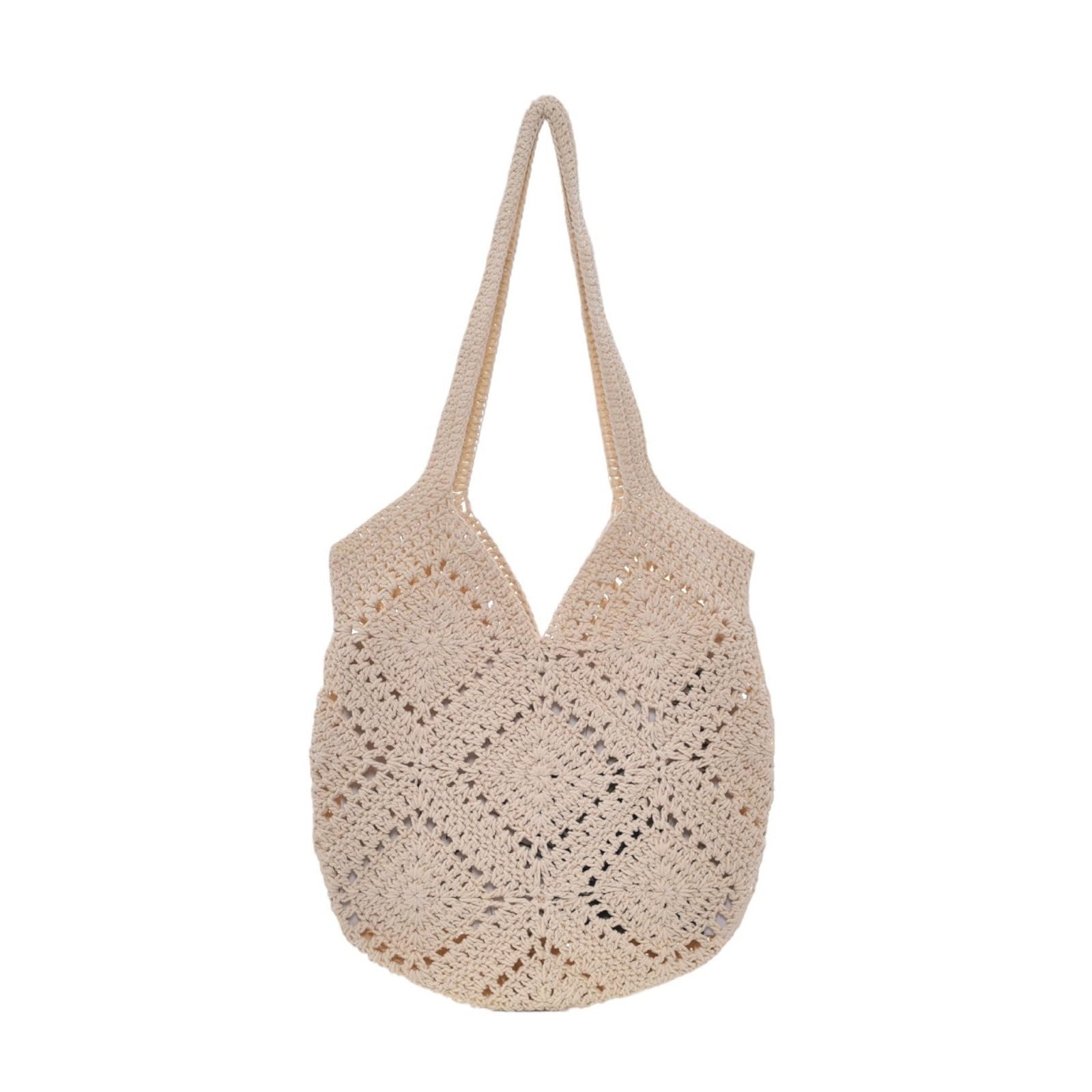 Sac en coton au crochet pour éviter le sable et porter vos essentiels légers