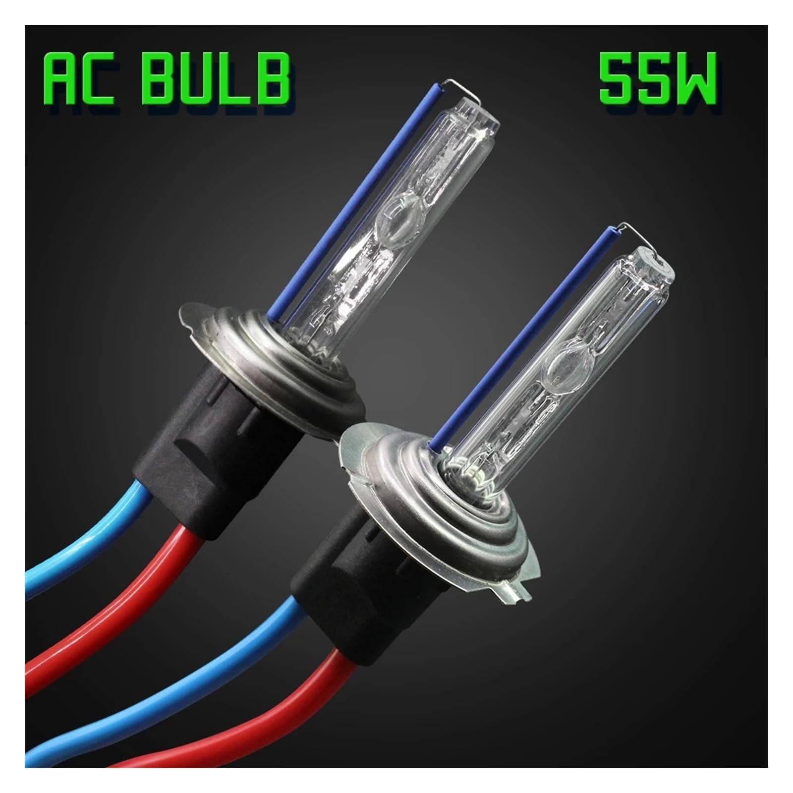 Kit Luz Xenón HID Balastro CA + Bombilla 55W 3000K-8000K para Faro Antiniebla H1 H3 H7 H8 H11 9005 HB3 9006 HB4 881 880 9012 Xenon Ballast Hid(6000K White,9005/HB3)