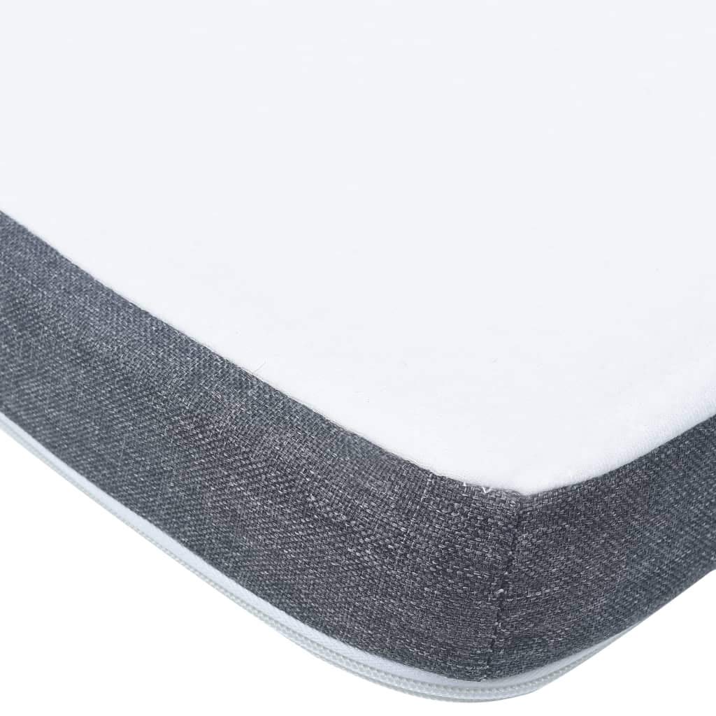 Hothingwell Materac wierzchni do łóżek kontynentalnych 200 x 160 x 5 cm, z zamkiem błyskawicznym, odporny na zużycie materiał, miękki i wygodny, przedłuża żywotność łóżka.